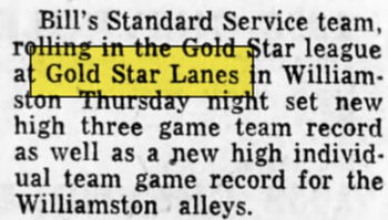 Gold Star Lanes - Dec 1960 Article (newer photo)